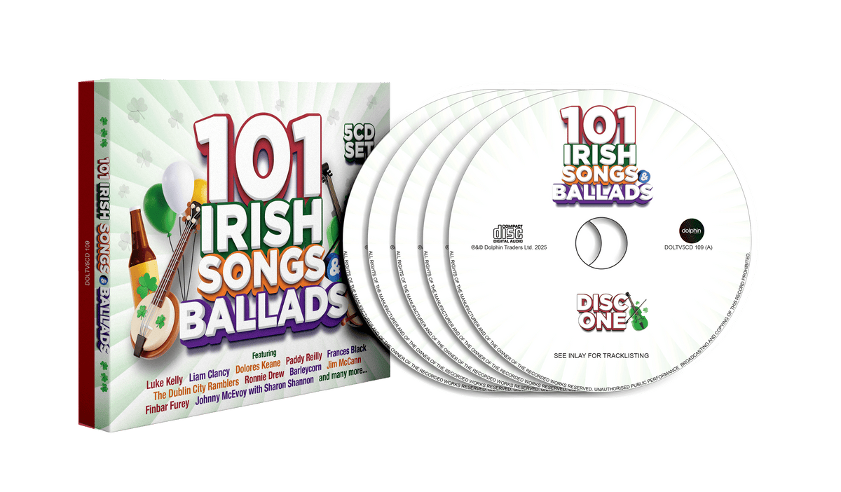 101 Irish Songs & Ballads 5 CD Set - Various Artists [CD]