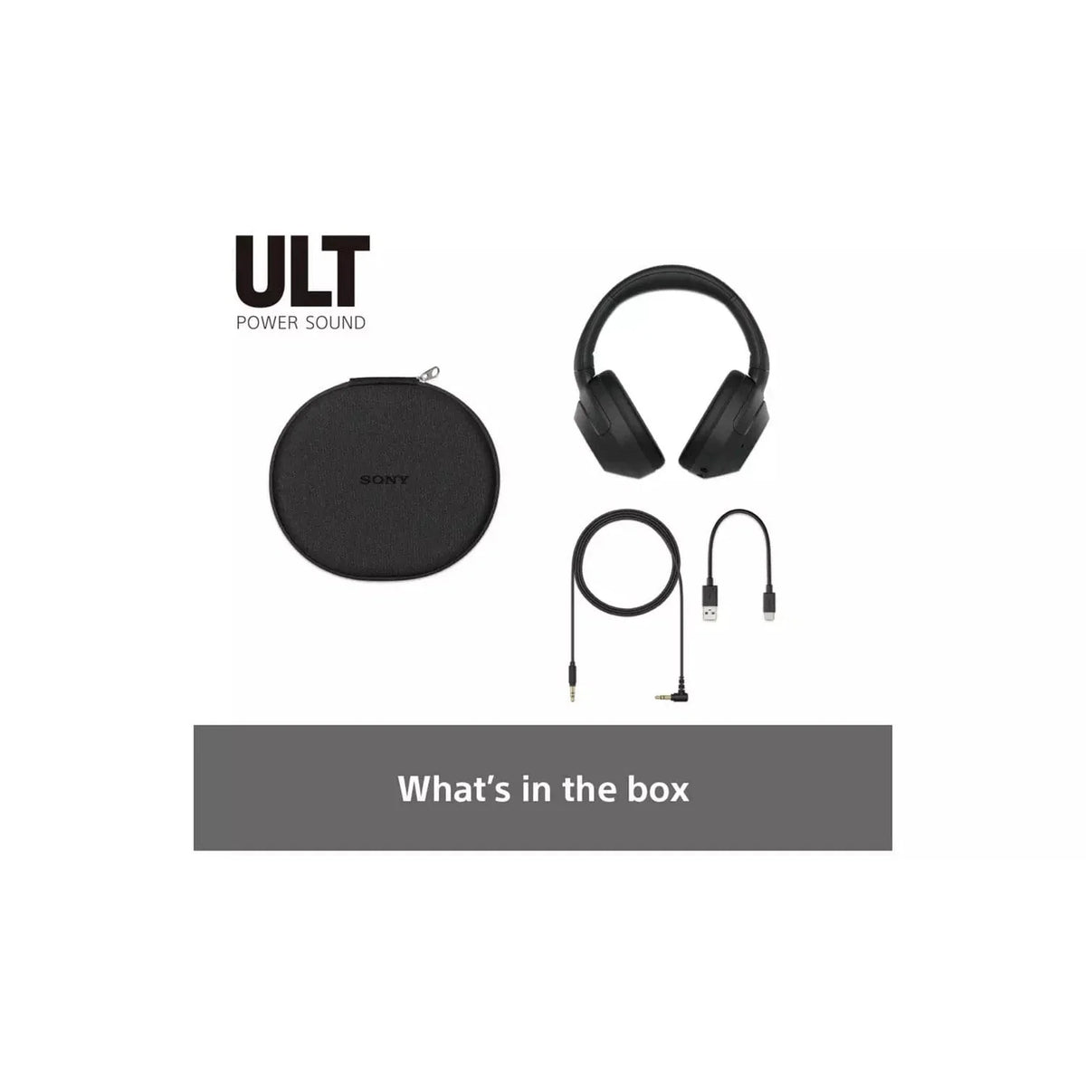 Sony ULT Wear Over-Ear Wireless NC Headphones - Black [Accessories]