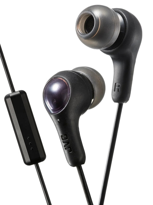 JVC Gumy Black Earphones w/mic [Accessories]