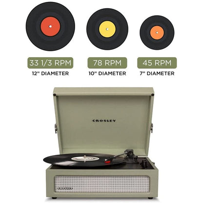 Crosley Voyager - Bluetooth Turntable (Sage) [Tech & Turntables]
