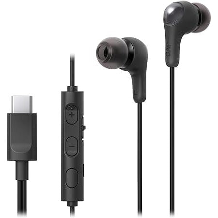 JVC HA-FR9UC-B Gumy Connect USB-C™ Earphones, Black [Accessories]