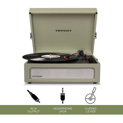 Crosley Voyager - Bluetooth Turntable (Sage) [Tech & Turntables]