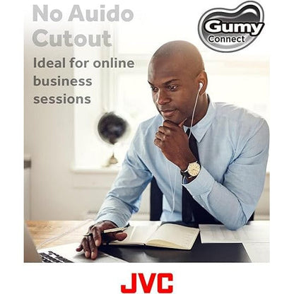 JVC HA-FR9UC-B Gumy Connect USB-C™ Earphones, Black [Accessories]