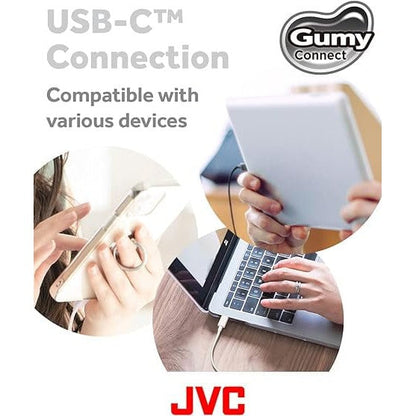 JVC HA-FR9UC-B Gumy Connect USB-C™ Earphones, Black [Accessories]