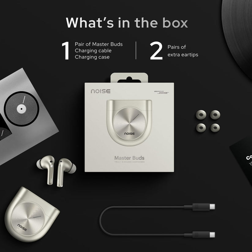 Noise Master Buds Truly Wireless Bluetooth Earbuds - Titanium [Accessories]