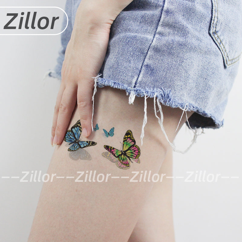 24 pieces RH butterfly tottoo stickers by zillor