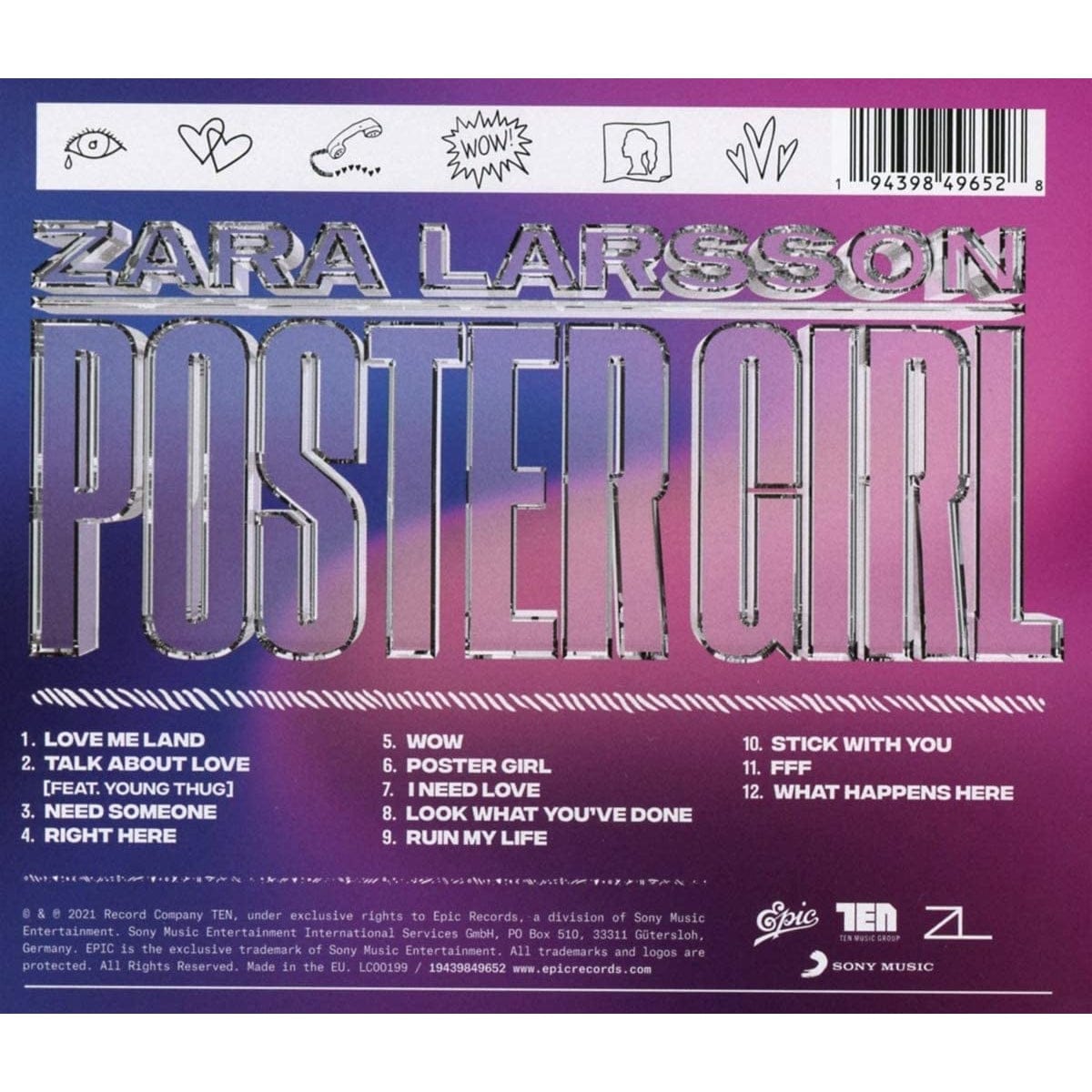 Poster Girl - Zara Larsson [CD]