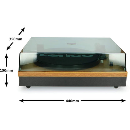 Lenco LS-300 – Bluetooth Turntable With Speakers (Wood) [Tech & Turntables]