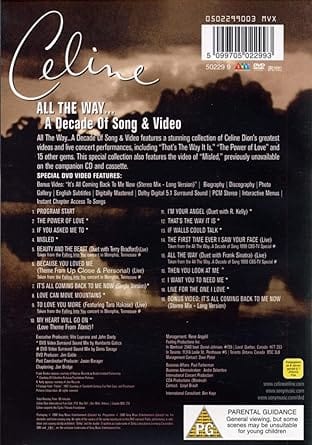 Celine Dion - All The Way... A Decade Of Song - Live [DVD]