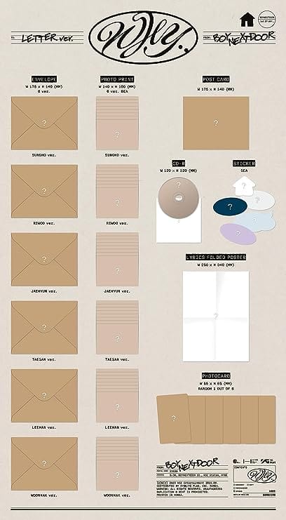WHY.. [compact Version - LETTER Ver.] - BOYNEXTDOOR [CD]