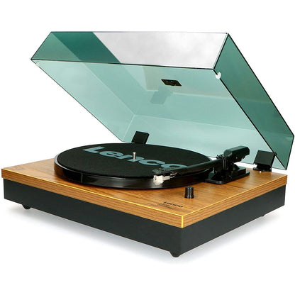 Lenco LS-300 – Bluetooth Turntable With Speakers (Wood) [Tech & Turntables]
