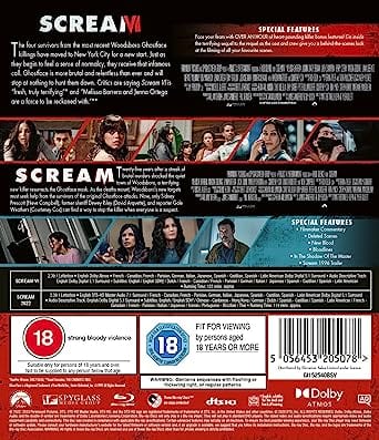 Scream (2022)/Scream VI - Matt Bettinelli-Olpin [BLU-RAY]