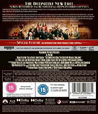 Mario Puzo's the Godfather Coda - The Death of Michael Corleone - Francis Ford Coppola [4K UHD]