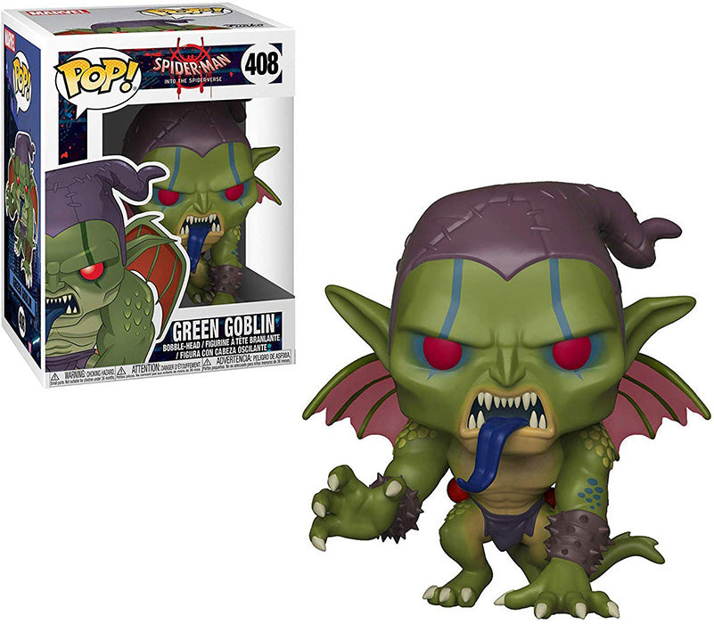 Pop Marvel 3.75 Inch Action Figure Spider-Man Into The Spiderverse - Green Goblin #408