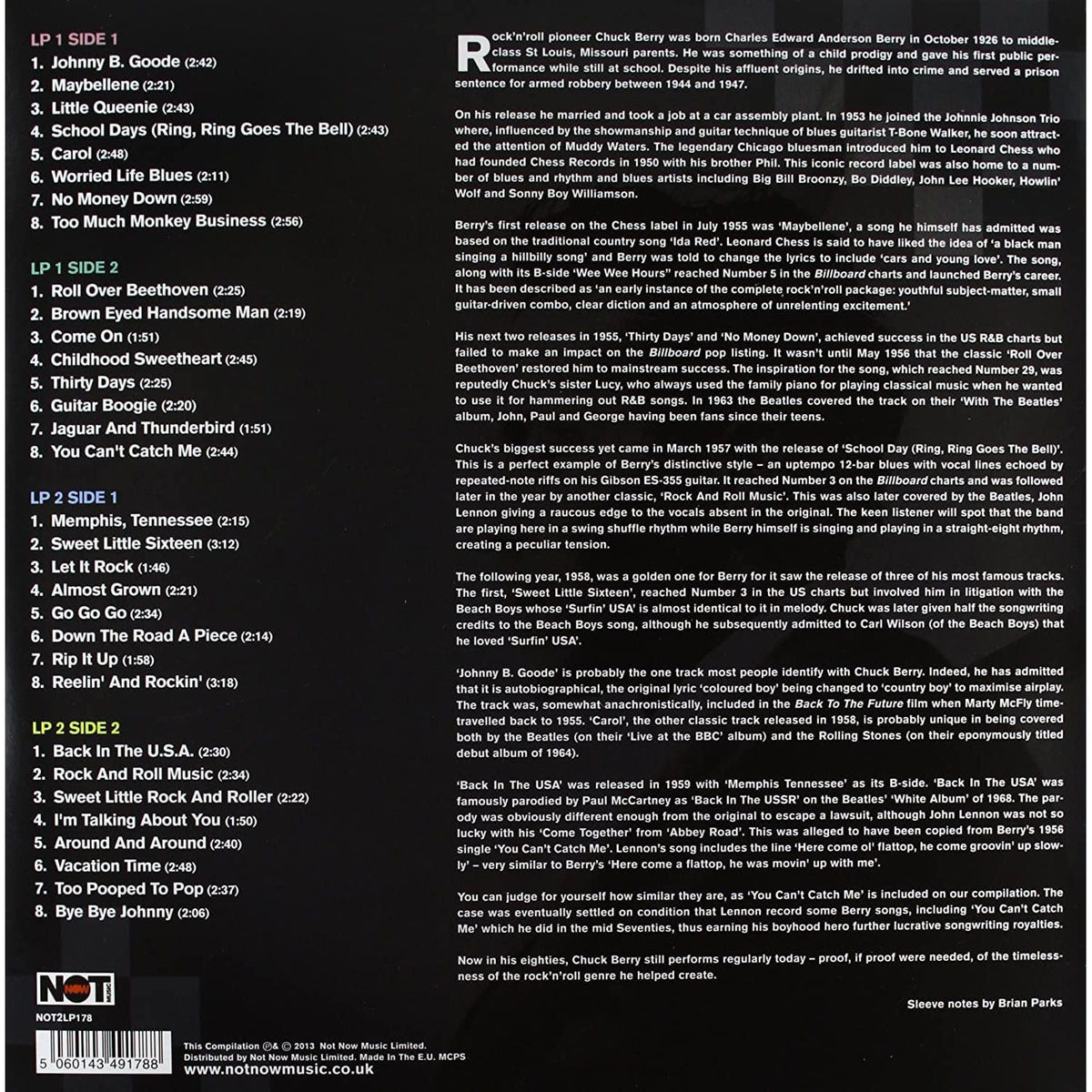 THE CHESS YEARS - CHUCK BERRY [VINYL]