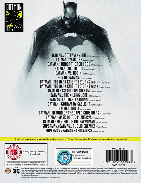 Batman: 80th Anniversary 18-film Collection [Boxsets]