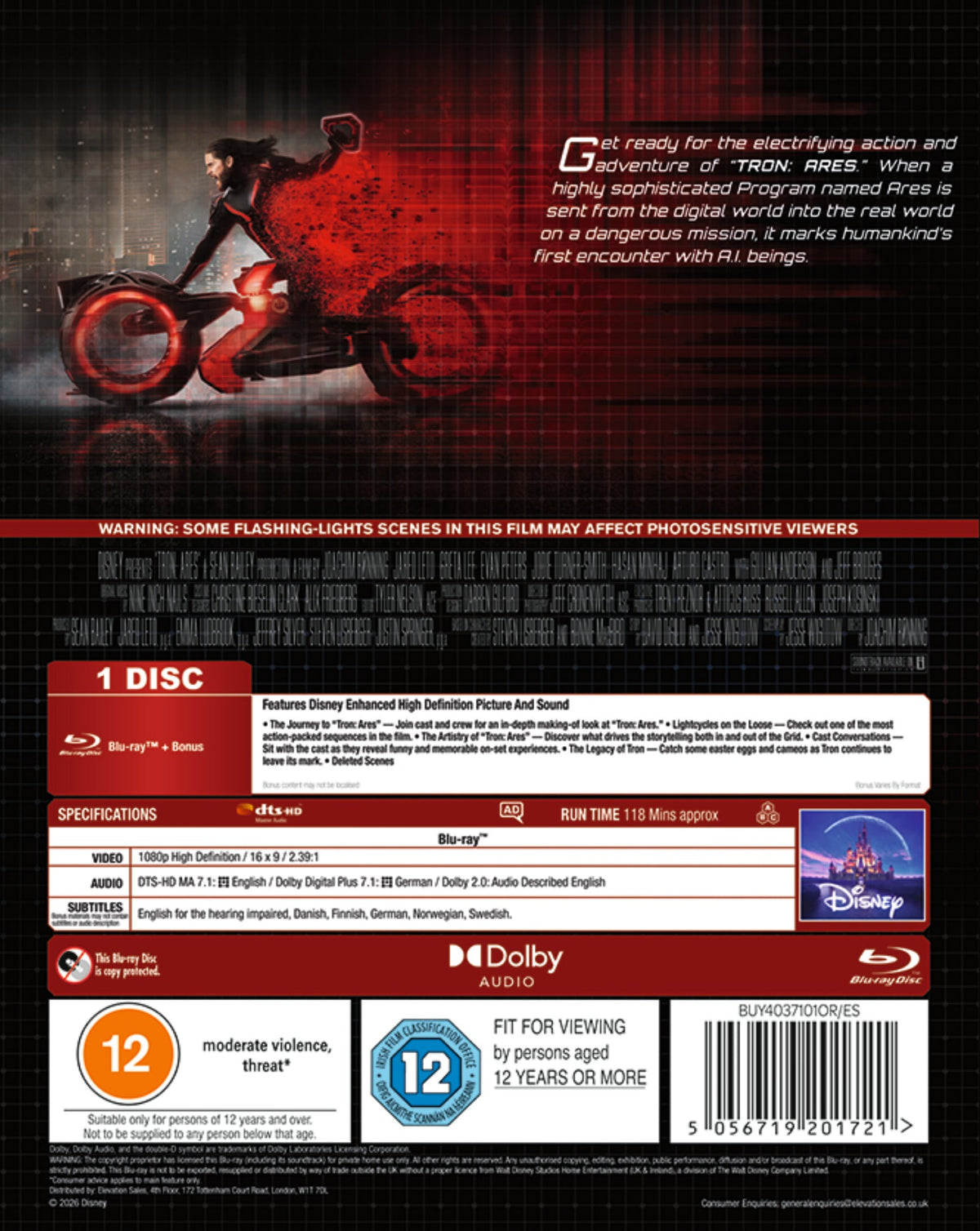 Tron: Ares - Joachim Ronning [BLU-RAY]
