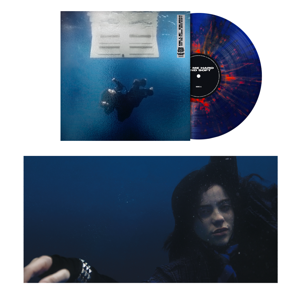 HIT ME HARD AND SOFT (Bio-vinyl dark blue and orange splatter edition) - Billie Eilish [Colour Vinyl]