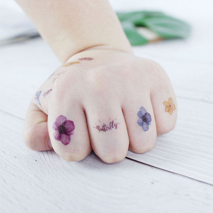 12 piece EC butterfly kids tattoo sticker