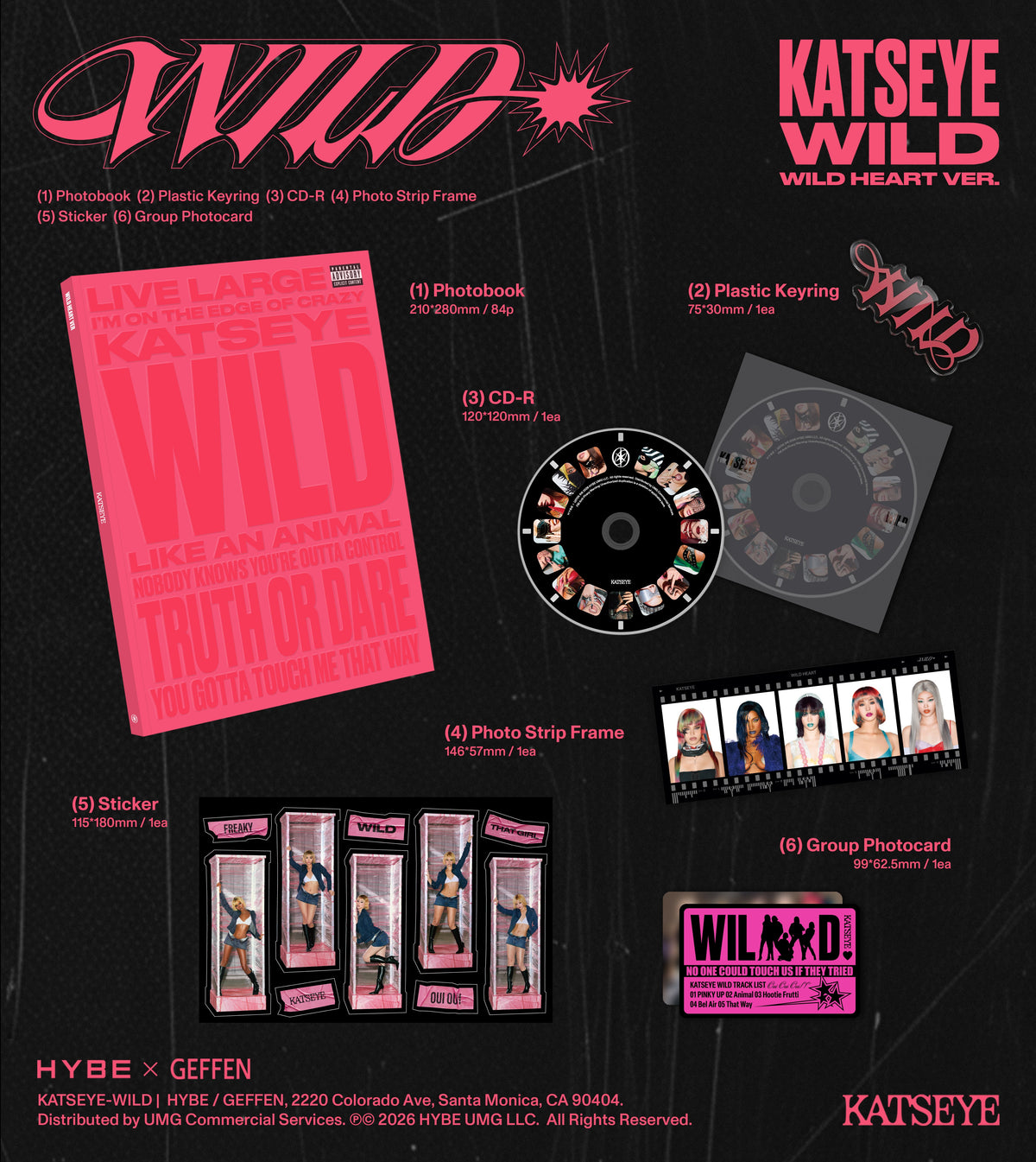 Wild (Wild Heart Version) - KATSEYE [CD]
