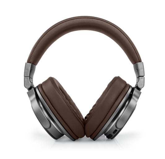 Muse Bluetooth headphone, Hands free, 30h battery, Adjustable and foldable headband - Brown [Accessories]