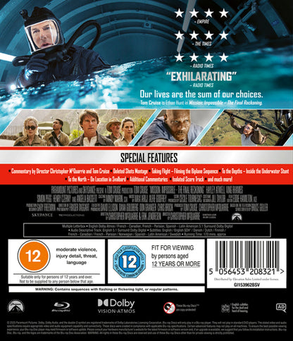 Mission: Impossible - The Final Reckoning - Christopher McQuarrie [BLU-RAY]