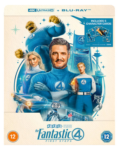The Fantastic Four: First Steps (Steelbook with 5 x Collectible Character Artcards) - Matt Shakman [4K UHD]