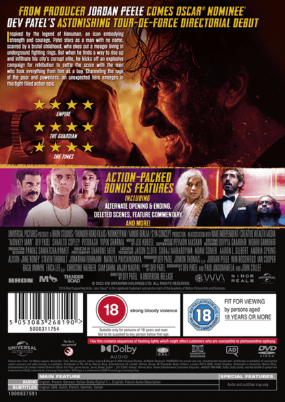 Monkey Man - Dev Patel [DVD]