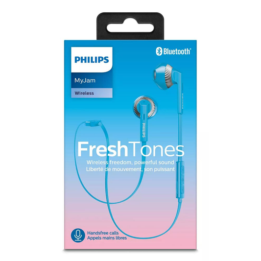 Philips SHB5250 Bluetooth Earphones - Blue [Accessories]