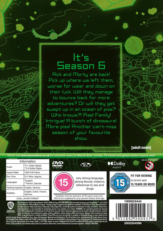 Rick and Morty: Season Six - Dan Harmon [DVD]