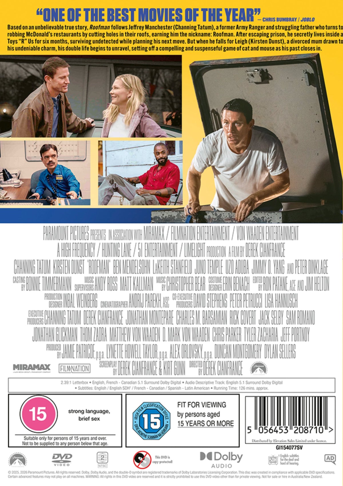 Roofman - Derek Cianfrance [DVD]