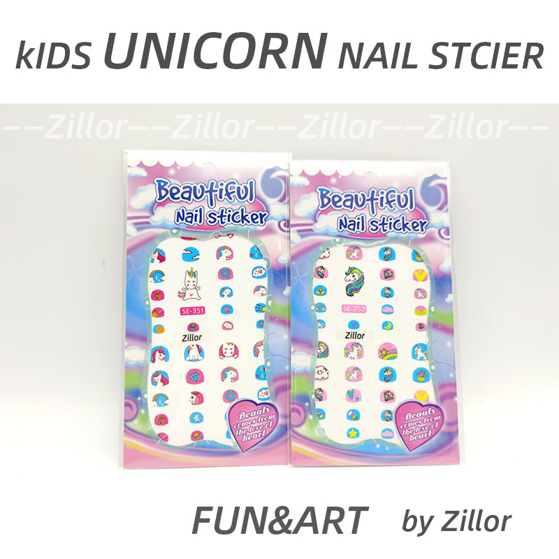 6 pieces SE Unicorn nail stickers by zillor