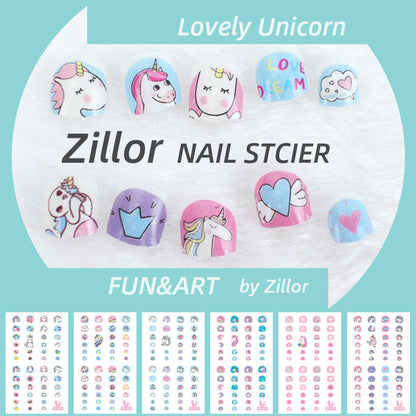 6 pieces SE Unicorn nail stickers by zillor