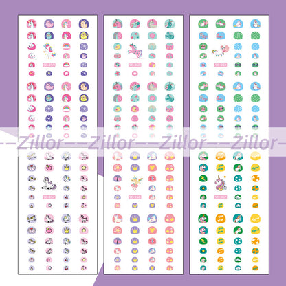 6 pieces SE Unicorn nail stickers by zillor
