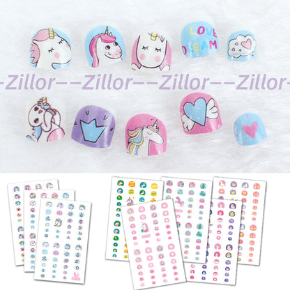 6 pieces SE Unicorn nail stickers by zillor