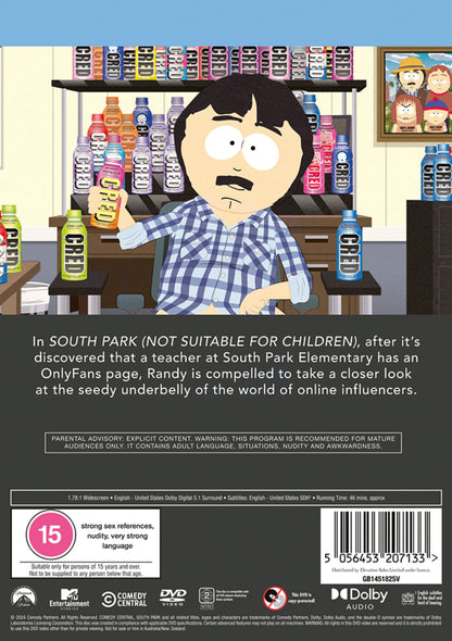 South Park: Not Suitable for Children - Trey Parker [DVD]