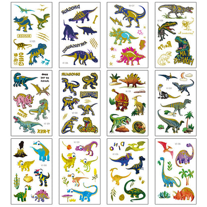 12 pieces dinosaur VE temporary tattoo sticker