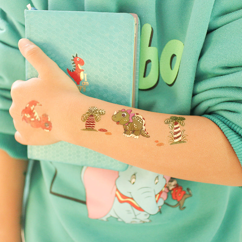 12 pieces dinosaur VE temporary tattoo sticker