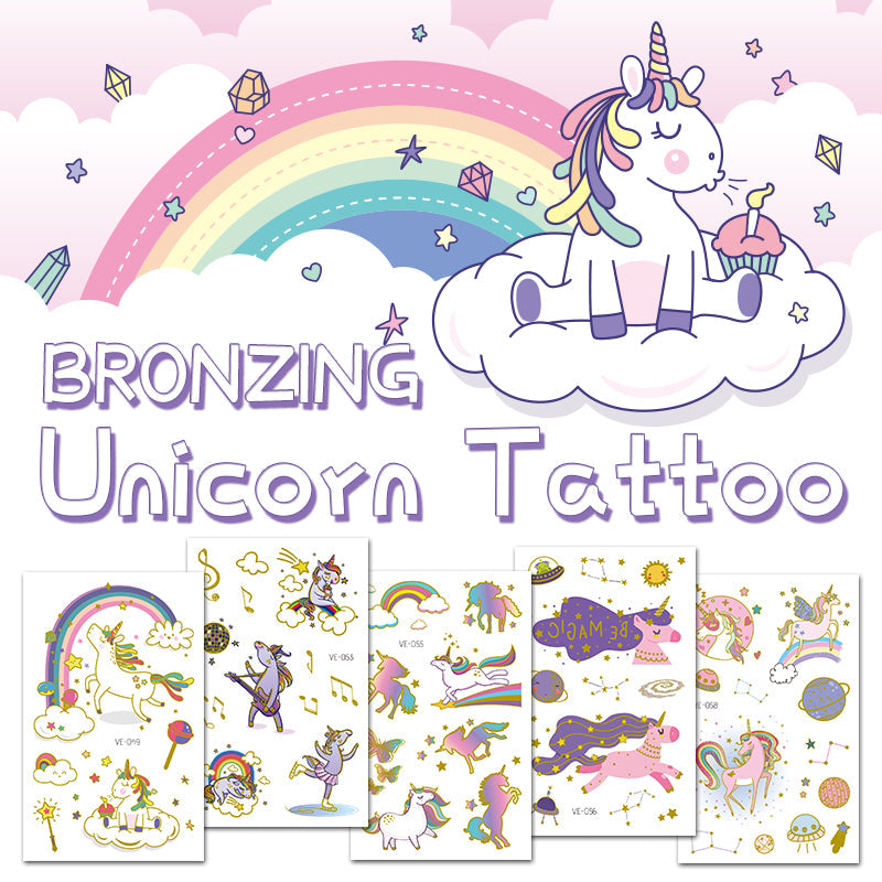 20 pieces unicorn VE temporary tattoo sticker