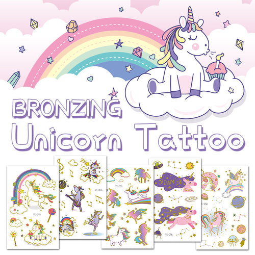 20 pieces unicorn VE temporary tattoo sticker