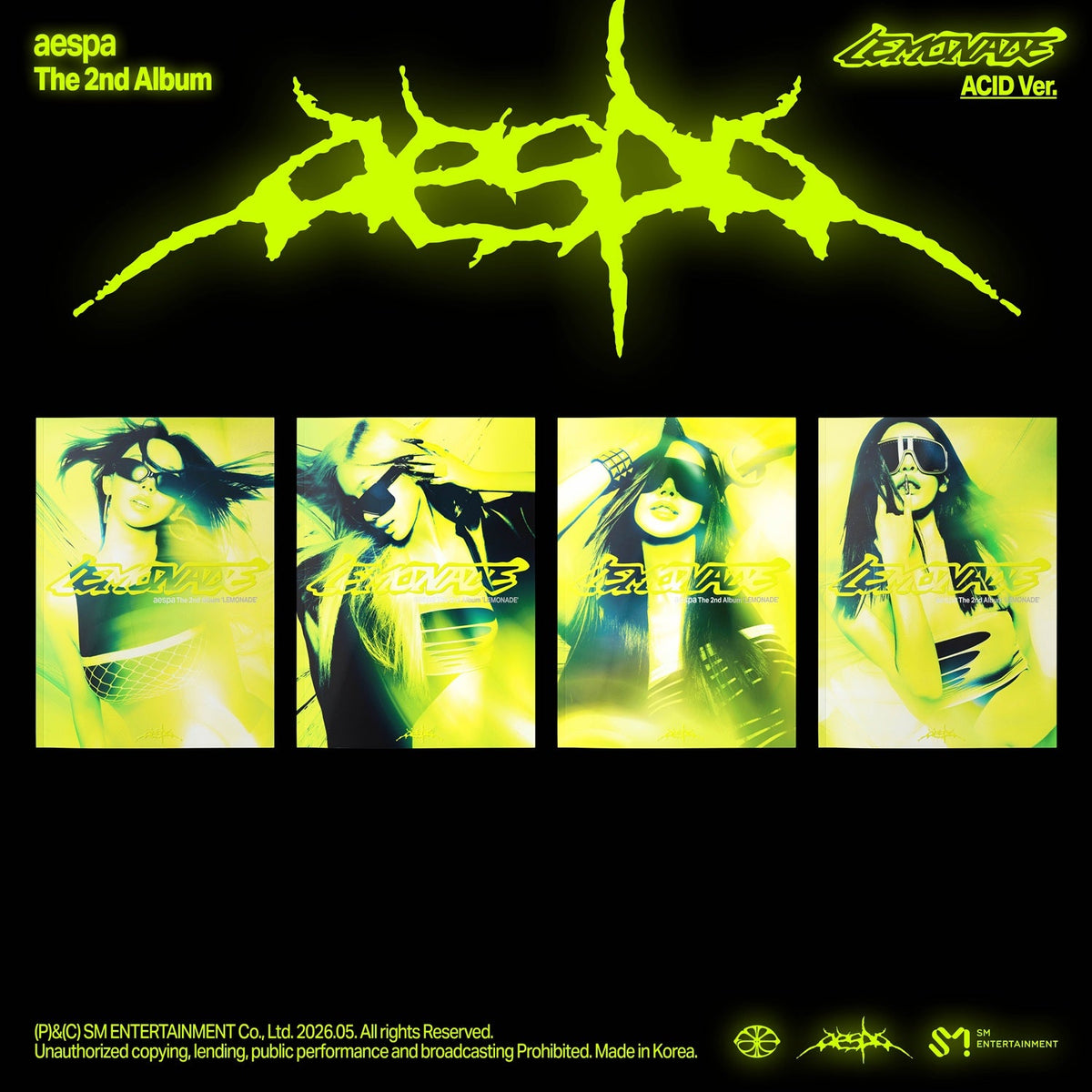 The 2nd Album 'LEMONADE' (ACID Ver.) - aespa [CD]