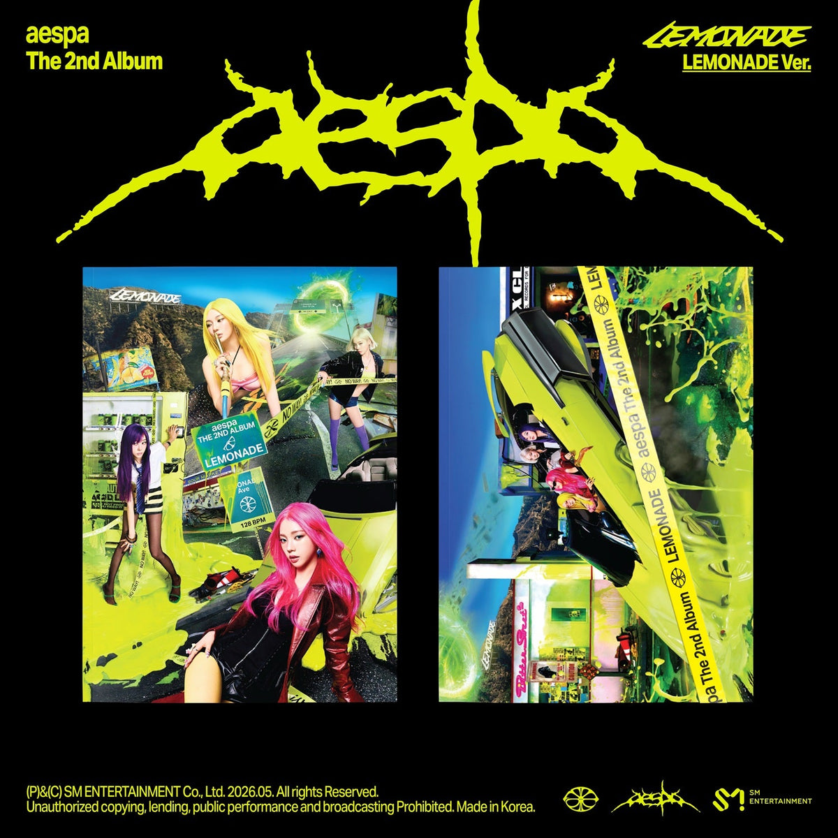 The 2nd Album 'LEMONADE' (LEMONADE Ver.) - aespa [CD]