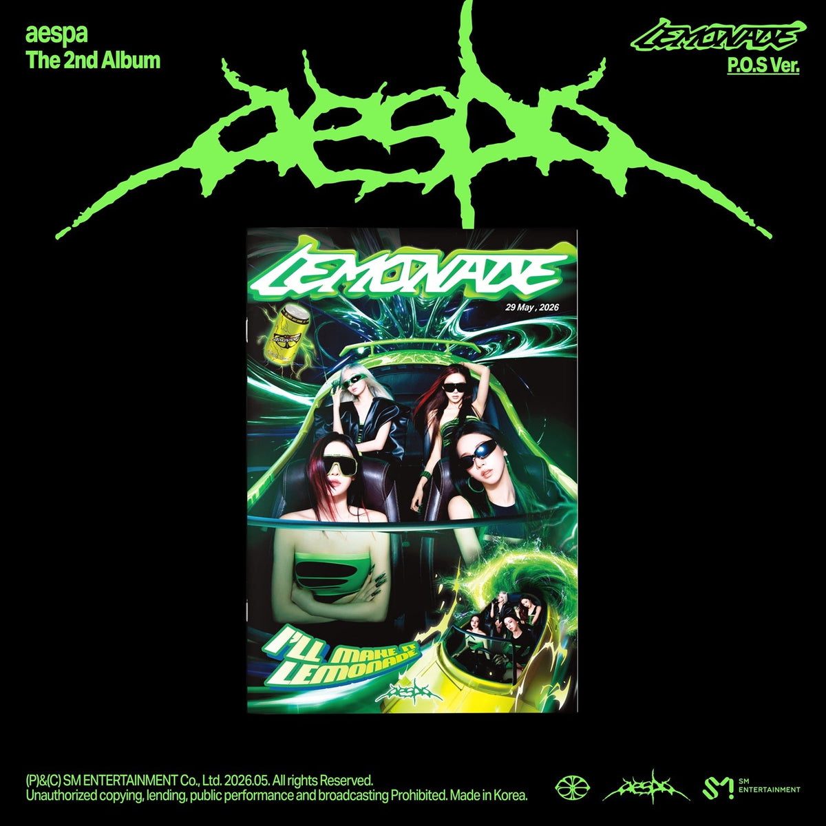 The 2nd Album 'LEMONADE' (P.O.S. Ver.) - aespa [CD]