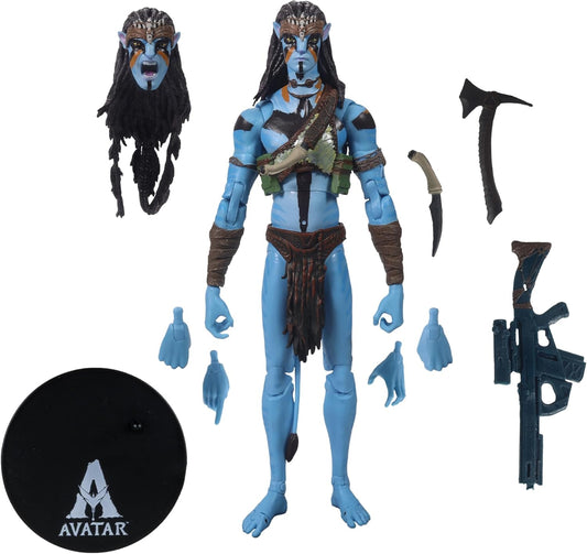 Avatar Fire and Ash 7 Inch Action Figure Exclusive - Jake Sully Metkayina Final Battle #01