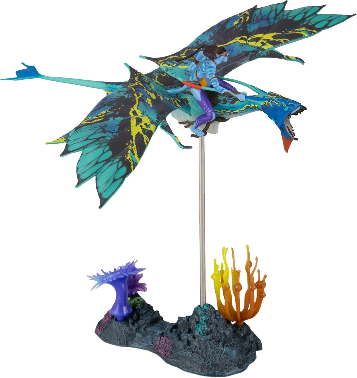 Avatar The Way Of Water Playset World Of Pandora - Banshee Rider Neytiri