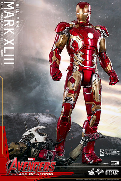 The Avengers Age Of Ultron 12 Inch Action Figure Movie Masterpiece Series - Iron Man Mark XLIII Die Cast Hot Toys 904123