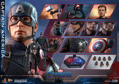 Avengers Endgame 12 Inch Action Figure Movie Masterpiece 1/6 Scale Series - Captain America Hot Toys 904685