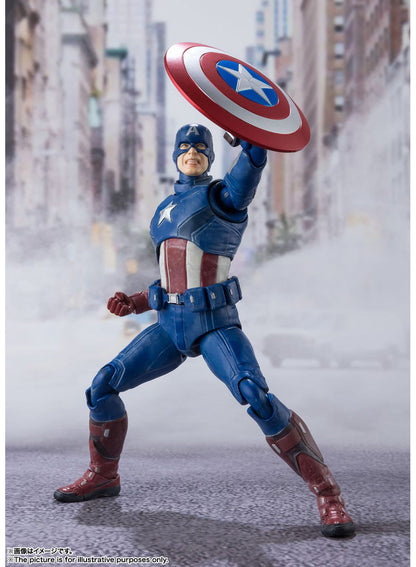 Avengers 6 Inch Action Figure S.H.Figuarts - Captain America Avengers Assemble