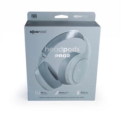BoomPods HeadPods Pro2 Blue Bluetooth Headphones [Accessories]