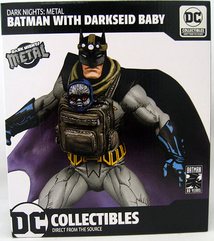 Dark Knights Metal 6 Inch Statue Figure - Batman & Baby Darkseid